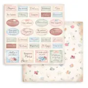 Stamperia Double-Sided Cardstock 12"X12"-Oh La La - Labels
