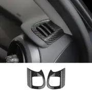 For Mini Cooper Clubman F54 Dry Carbon Fiber Dashboard Side Vent Overlay Cover