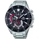 【CASIO】EDIFICE 簡約經典三眼三針大錶盤三眼指針腕錶-黑框X黑面(EFV-620D-1A4)公司貨