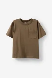 [Cotton On Kids] Cotton On Kids - The Essential Short Sleeve Tee - Hot choccy wash 9-10 HOT CHOCCY WASH
