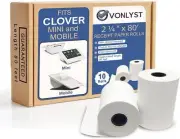 Receipt Paper For Clover Mini And Clover Mobile Thermal Printer 2 1/4 X