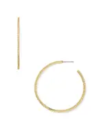 Aqua Plunger Hoop Earrings - Exclusive