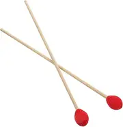 Yardwe 1 Pair Marimba Mallets with Handle Comfortable Grip Percussion Instrument Accessories for Marimba and Xylophone Articulate Tone for Extended Playing Sessions