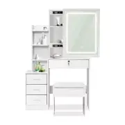 EKKIO Dressing Table White LED Mirror