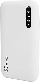Portable 5G Mobile Hotspot, Mobile WiFi Hotspot for Travel, Double Band Ultra High Speed Hotspot Device, WiFi 6 2.4GHz, 5.8GHz， 6100mAh Long Battery Life