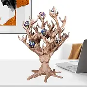 Dice Tray - Dice Rack Tree Sculpture - Dice Storage Case - Portable Folding Dices Rolling Tray Dices Holder Storage Box Hexagon Dices Folding Tray For Rolling Dices Game Table Game