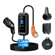 7kW 1Phase EV Charger With WiFi APP 32A Type 2 3PIN 10M Portable for Electric