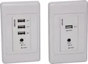 WALLPLATE USB2 BALUN 50MT PAIR