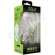 Zolo Gripz Wavy Squeezable Clear Flexible &amp; Stretchy Stroker