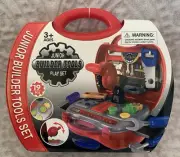 Junior Builder Tools Play Set, 19 Pieces in Case, NEW, Ages 3+.
