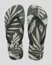 [Havaianas] Havaianas Men's Top Aloha Flip Flops Slippers in Green Size 39/40 39/40 Green