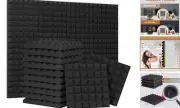 24 Pack-12 x 12 x 2 Inches Pyramid Designed Acoustic Foam Panels, Sound Proof