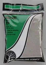 Woodland Scenics ~ New 2025 ~ Gray Fine Ballast ~ Any Scale ~ B75