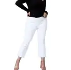 Spanx Womens On The Go Kick Flare Pants Classic White Plus Size 2X