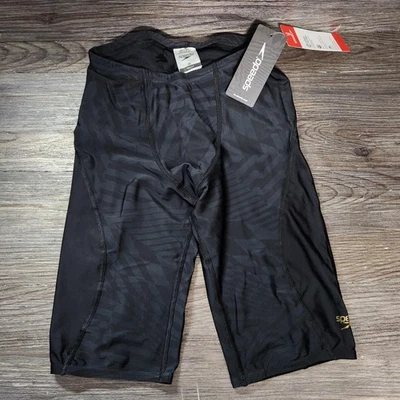 Speedo Pro LT Jammer Swim Shorts Mens 30 Deep Storm Anthracite Black New Tags