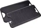 Rectangular Cast Iron Griddle. Double Burner Griddle, Reversible Griddle Grill,