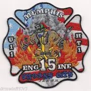 Memphis Engine-15 / HT-1 / Unit-11 , Tennessee (4" x 4" size) fire patch