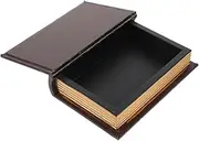 IMIKEYA Antique Fake Book Storage Box Vintage European Style Decorative Jewelry Organizer for Home Office Simulation Book Design Keepsake Container