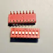 (4 PC) SDA08H1BD C&K Switch DIP OFF ON SPST 8 Raised Slide 0.1A 24VDC