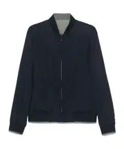 Canali Reversible Zipped Bomber Jacket IT52,IT56,IT54,IT48,IT58 navy blue