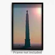 Pixel Art Poster - Sharp Obelisk (8 Bit Psychedelic Trippy Video Game Print)