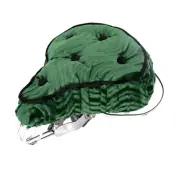 Custom Old School Bike Seat Velour 5-Buttons Coil Spring Cruiser Lowrider Green