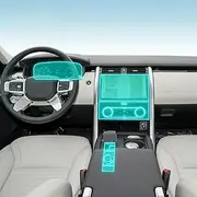 Car Interior Film Dashboard Piano Board Shift Center Console Anti-Scratch Transparent TPU Protection Film,for Landrover Discovery 5 2021-2024 (Style for RHD)