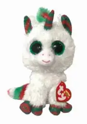 MWMT mint condition Christmas Ty Beanie Boo SNOWFALL the unicorn NEW WITH TAGS