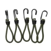 5 Pcs Elastic Tent Ropes Buckle Ground Strap Camping Canopy Fixed Hook Cord