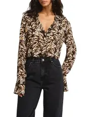 [Marcs] Winter's Tail Shirt in Chocolate Multi
