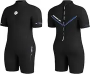 JSNORKLET Plus Size Wetsuit for Women and Men, 3mm Back Zipper Neoprene Diving Suits for Diving Snorkeling Surfing Swimming