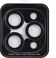 Camera Lens Protector High Al num Glass AR Anti-Glare Technology Camera Screen Protector Cover Film Acc ories Eazy Installation Metal Individual Ring Compat with 15 Pro 15 Pro Silver