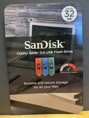 SanDisk Cruzer Glide 3.0 USB Flash Drive 3-Pack