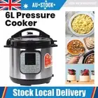 16-in-1 Electric Pressure Cooker Rice Steamer Saute Yogurt Maker With Display 6L