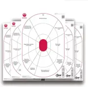 Allen Company Ruger? Paper Shooting Targets, Handgun Trainer, 12" W x 18" H, 20-