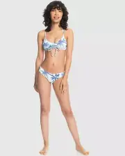 NWT Quiksilver Swimsuit Bikini Size L SAFFRON GEO PARADISO Hipster