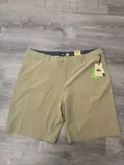 Quicksilver NWT Mens 42 Union Heather Tan 42x20 Amphibian Shorts Hybrid Walk