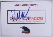 Harry Schoenberg SIGNED Adelaide Crows Card. AFL Football. Walker Sloane Rachele