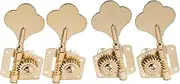 Musiclily Pro 2x2 Open Gear Bass Tuners Machine Heads Tuning Keys Pegs for Precision Jazz Bass, Gold