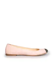 Pink Leather Ballet Flats