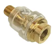 1/4" NPT Line Brass Compressor Mini In-Line Oiler Air Lubricator Tools