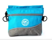 Happy Howie’s Dog Treat Training Pouch Blue Belt Clip Bag Treats, Walks, Trainin