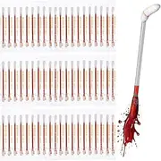 SUPVOX Disposable Iodophor Cotton Swabs: 100pcs Individually Packaged Medical Iodine Swabs for Wound Skin Cleansing Nasal Ears Bruise Home Outdoor Travel Sports Emergency Use