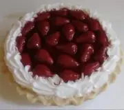❤️ Fake Pie, Creamy Strawberry Glaze Pie in a Golden Crust, 10x2.5” in foil pan