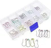 jojofuny 100Pcs Gourd Safety Pins for DIY Crafts Stitch Markers for Knitting Sewing Clothing Tag Labels Unique Design Lock for Home Accessories