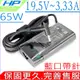 HP 65W 充電器(新款) 惠普 19.5V,3.33A,X360 G1，X360 G2，14-AB，15-AB，14-Z，15-E，15-N，14S-CF，11-E，14-k，TPN-AA04