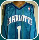 CHARLOTTE HORNETS BARON DAVIS MITCHELL & NESS ADULT XXXL SWINGMAN JERSEY NWT