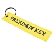 1PC Motor Car Bike Double Sided Embroidery Keychain Key Belt Chain Ring Keys Tag