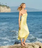 RVCA x Stella Maxwell BNWT Ninety Dress Yellow Lemon Meringue Size XL RRP $130