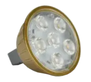 Unique Lighting Flex Gold MR16 5W 20 Degree 380 Lumen 2700K Warm White LED Bulb